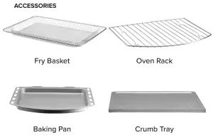 Gourmia GTF7350 Air Fryer Oven - ACCESSORIES