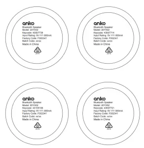 anko 20YX02Red Bluetooth Speaker - figure 14