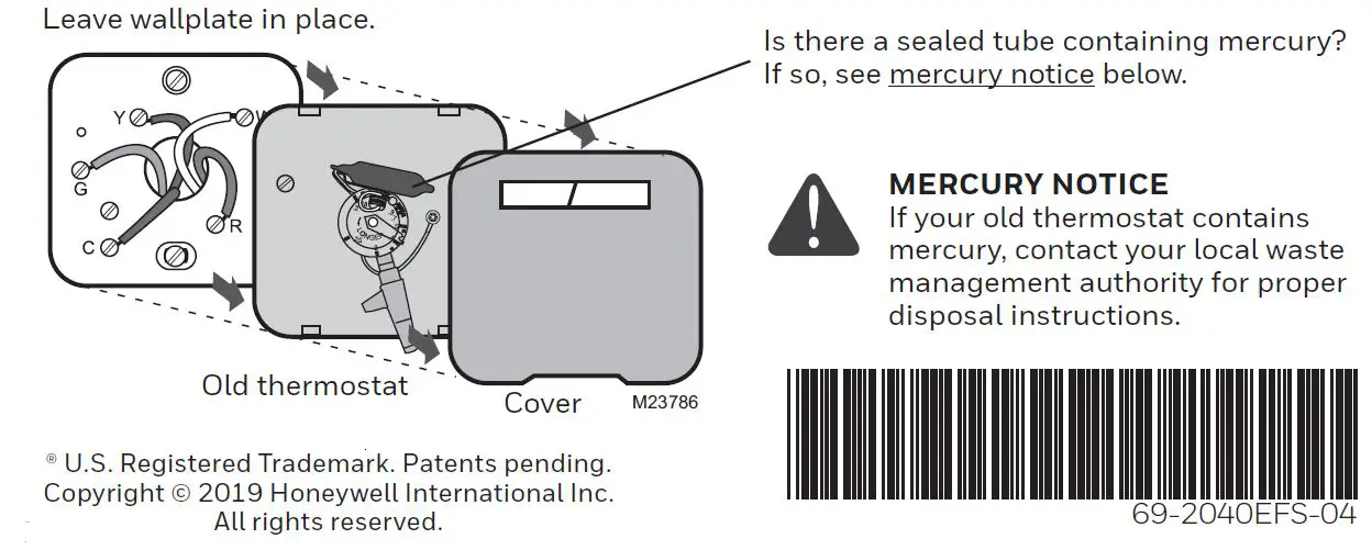Remove your old thermostat