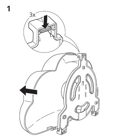 IKEA 404.408.32 UPPLYST Cloud White LED Wall Lamp fig3