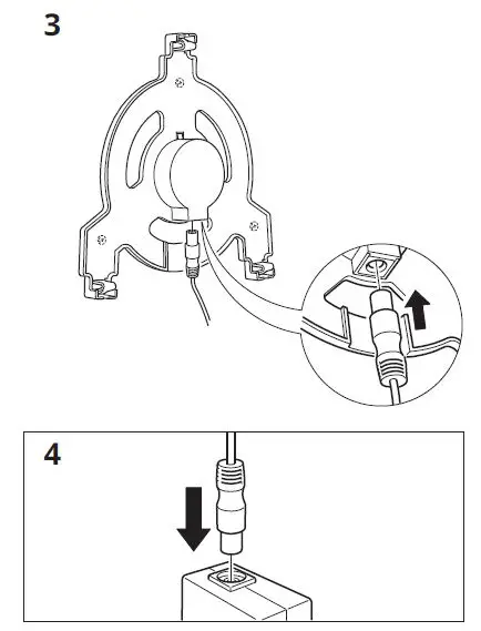 IKEA 404.408.32 UPPLYST Cloud White LED Wall Lamp fig5
