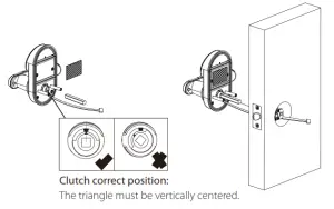 ZKTeco ML200 ML300 Series Smart Lock - Installing Outdoor Unit