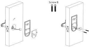ZKTeco ML200 ML300 Series Smart Lock - Mounting