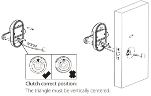 ZKTeco ML200 ML300 Series Smart Lock -installing with Stud
