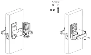 ZKTeco ML200 ML300 Series Smart Lock - screw