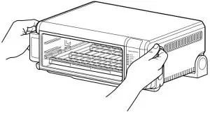 NINJA SP101EU 8-In-1 Multifunctional Oven - handles