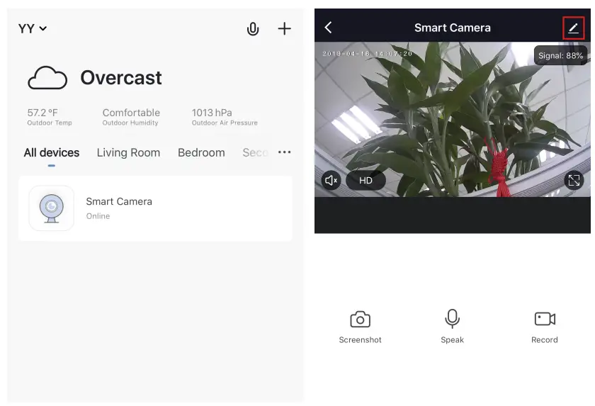 Hangzhou Meari Technology Bullet 4S IP Camera - settings