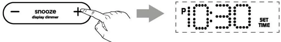 Sdi Technologies HW22A Preset Bedside Clock with Single Day Alarm - Time Zone Button 2