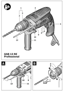 BOSCH GSB 13 RE Impact Drill - 2