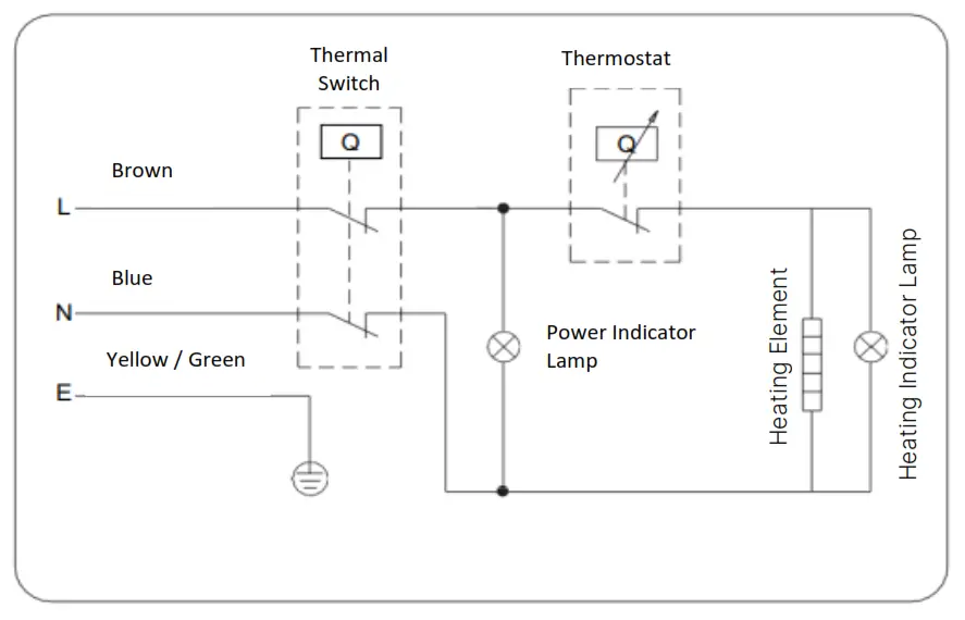 MODENA ES 10IS Electric Storage Water Heater - WIRING DIAGRAM