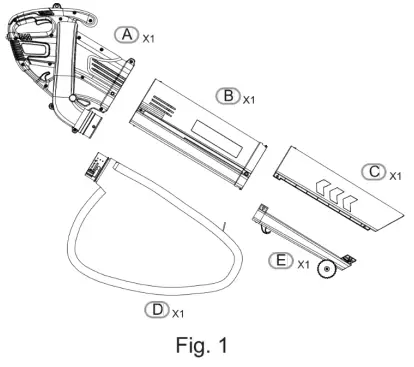 COBRA BV3001E Electric Leaf Blower Vacuum - Fig 1