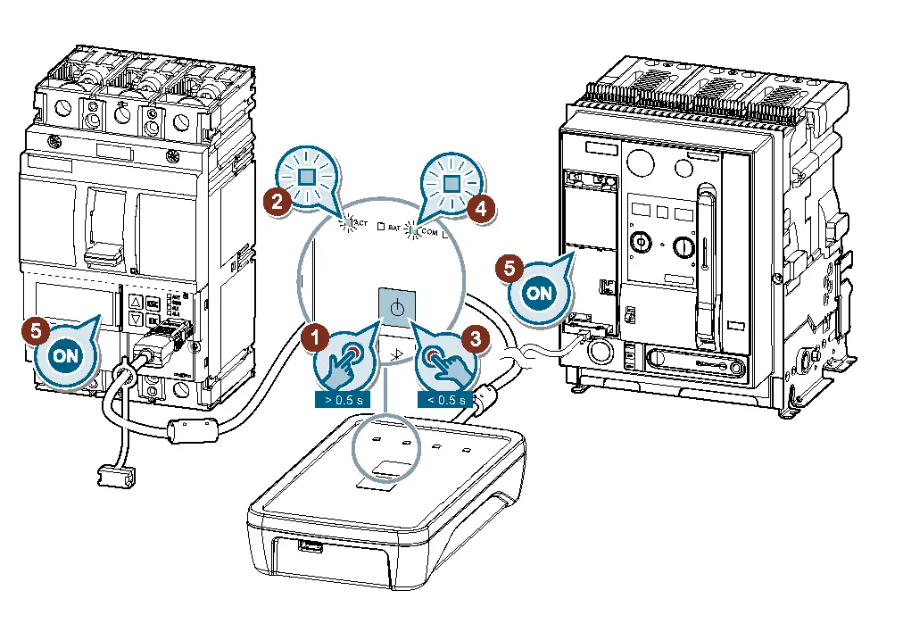 Parameter settings via keypad