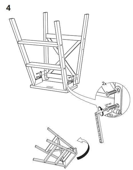 IKEA 701.904.12 Comfortable Stair Ladder 3 Step Book- 4