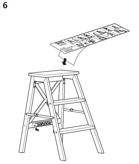 IKEA 701.904.12 Comfortable Stair Ladder 3 Step Book- 6