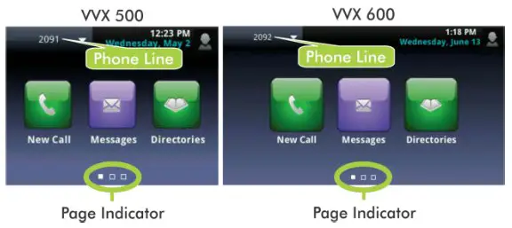 VEXUS VVX 500 Business Media Phones - Home View