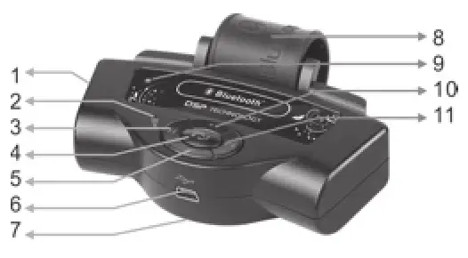 Sharper Image Steering Wheel Bluetooth Speakerphone - FEATURES