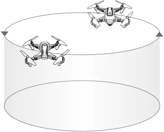 DEERC D10 Drone - Circle Fly 2