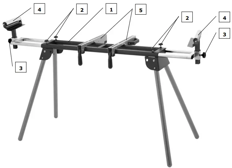 ZIPPER ZI-KSS1650 Universal Mitre Saw Stand - TECHNIC