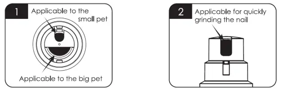 PATPET N10 Steel Grit Dog & Cat Nail Grinder fig 3