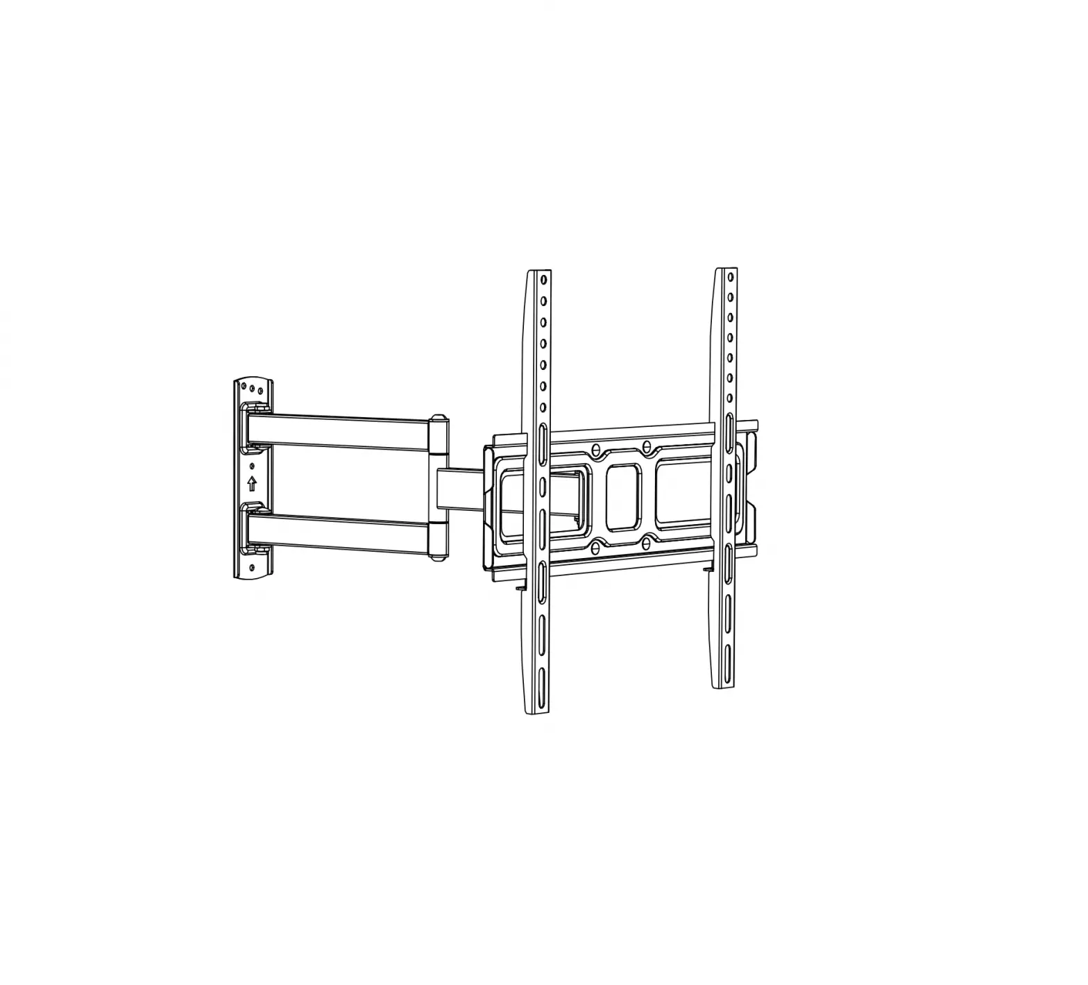 Perlesmith Tv Wall Mount Bracket Full Motion Single Articulating Arm Instruction Manual