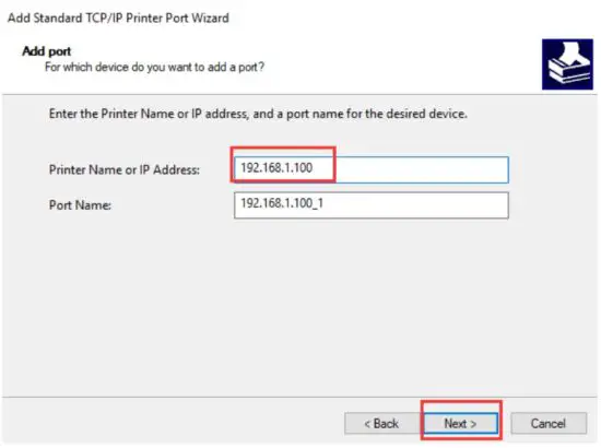 FIG 12 How to use the LAN port of printer