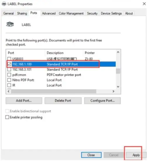 FIG 15 How to use the LAN port of printer