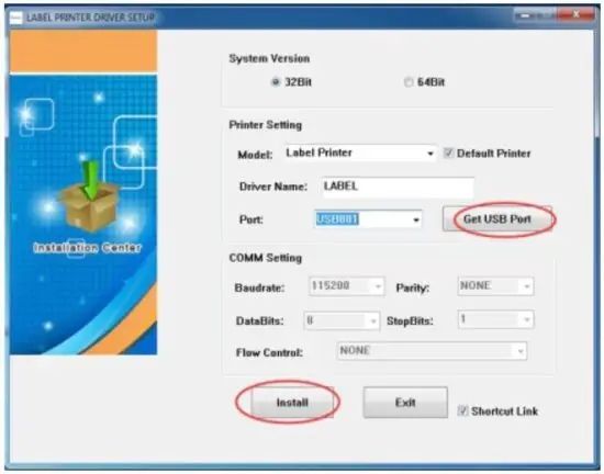 FIG 8 Printer Driver Installation