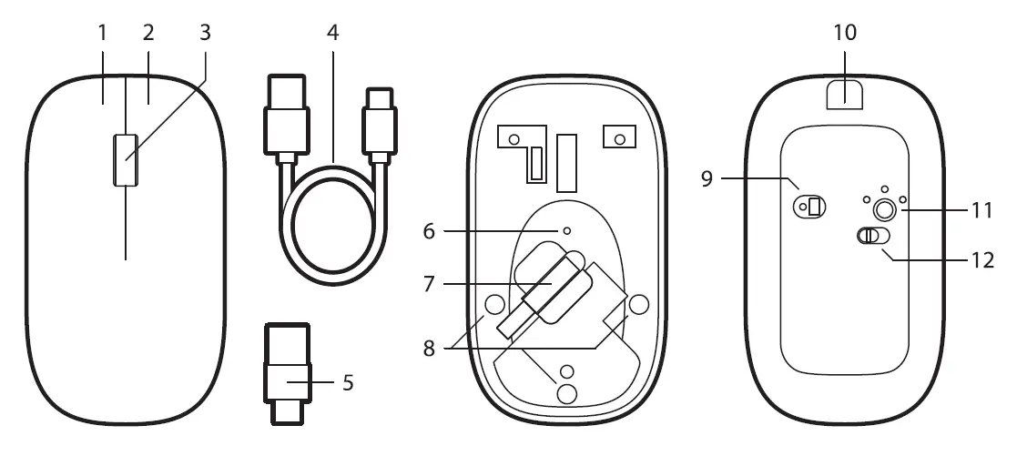 J BURROWS MS300 Wireless Mouse 2
