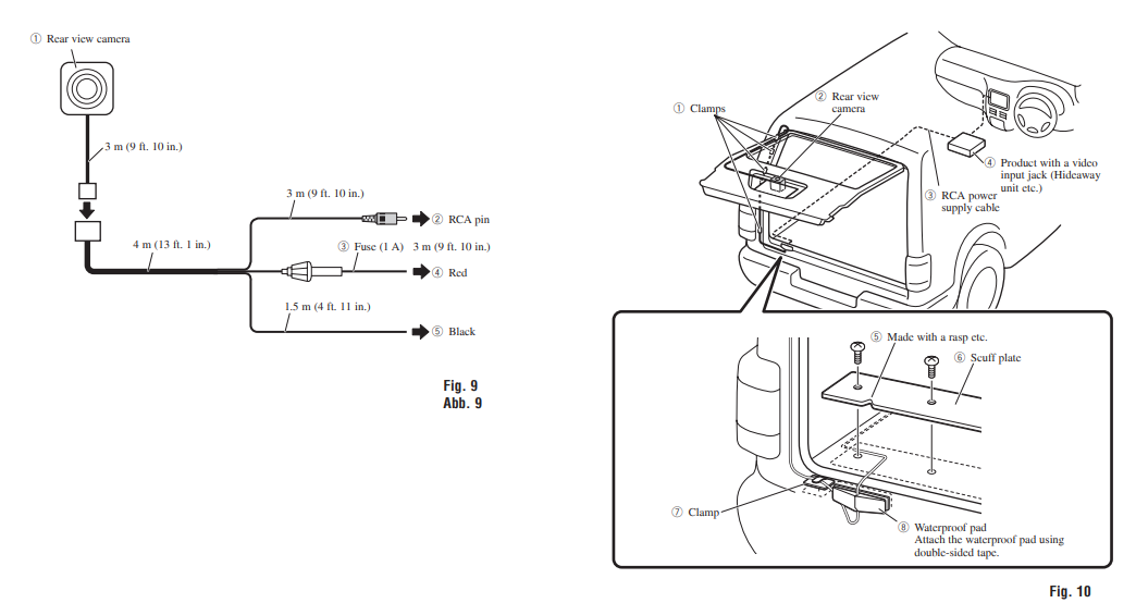 Pioneer ND BC8 Universal Rear View Camera - parts 3