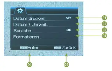 BRESSER 5702100 Researcher LCD Digital Microscope - Settings