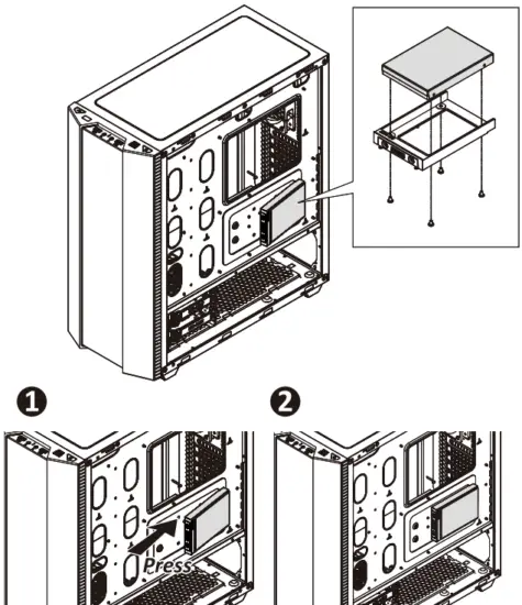 ENERMAX ECA MKT50 Makashi II ARGB ATX Computer Case Black - Fig 5
