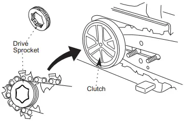 Salem Master Pro 2 Cycle Chain above the drive s