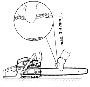 Salem Master Pro 2 Cycle Chain from below the guide b2