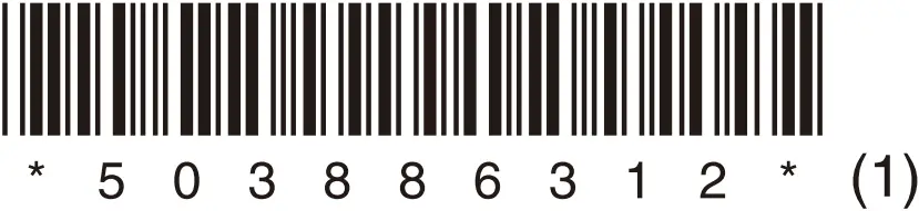 SONY XM-4ES - Bar Code 2