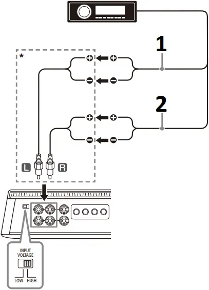 SONY XM-4ES - Connection 4