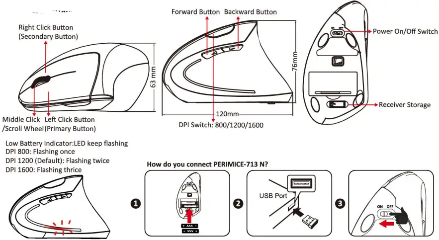 perixx-PERIMICE-713-Wireless-Ergonomic-Vertical-Mouse-FIG-1