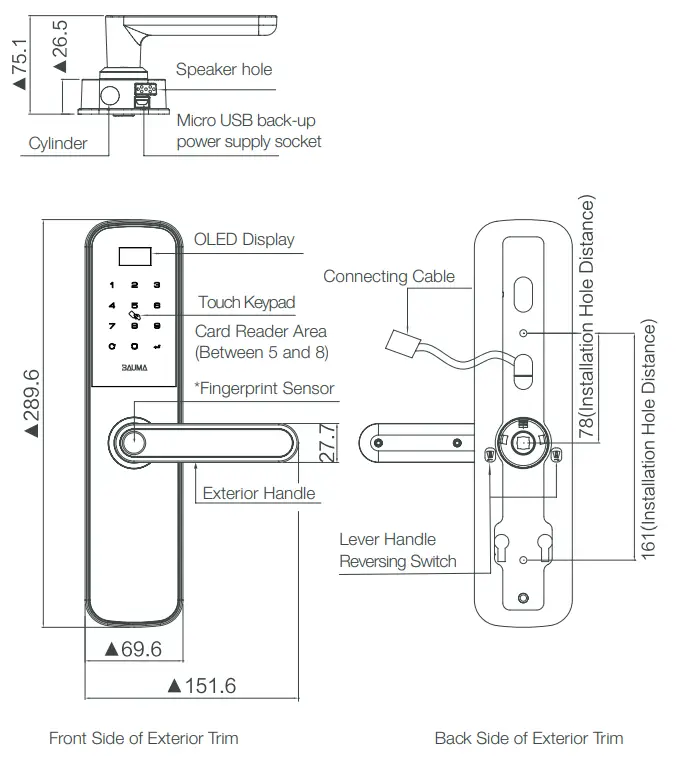 BAUMA BM610 Digital Door Lock - 1