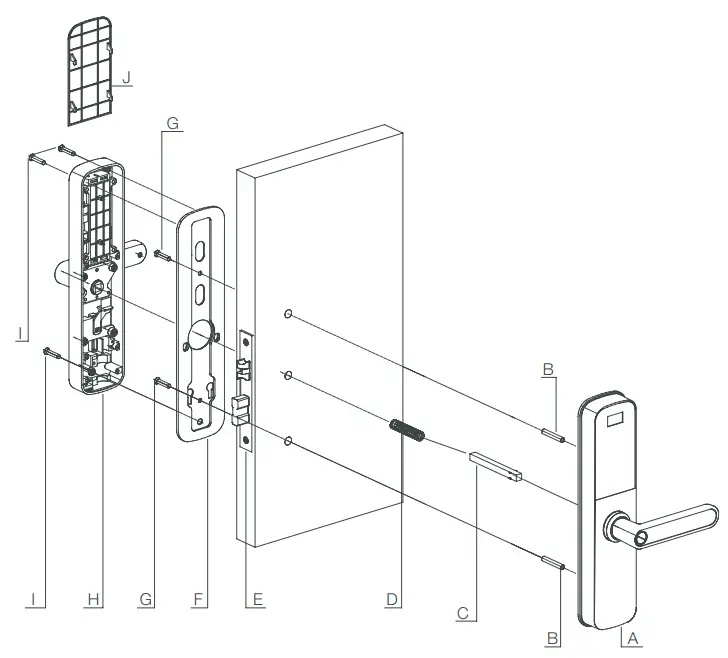 BAUMA BM610 Digital Door Lock - 17
