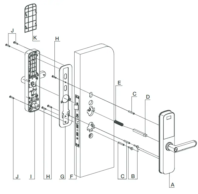 BAUMA BM610 Digital Door Lock - 18
