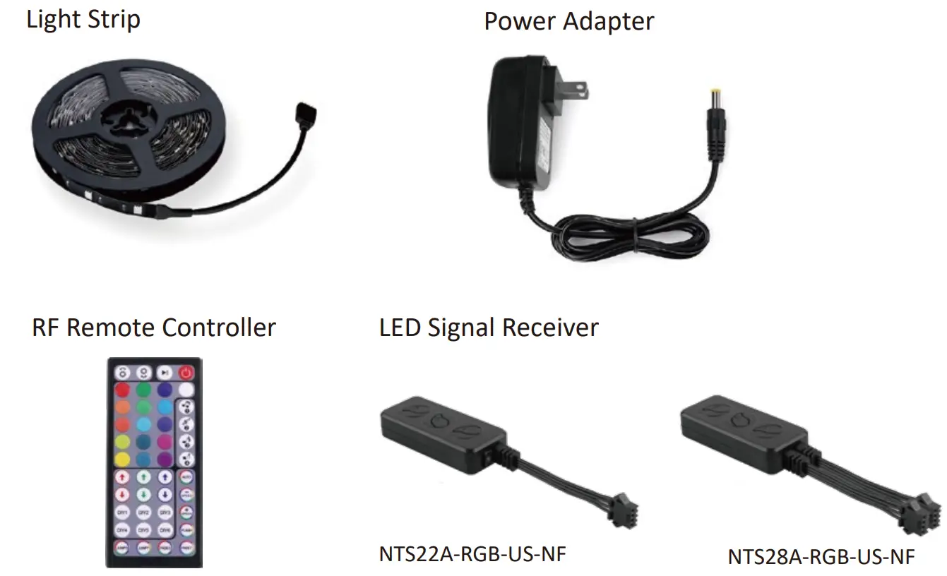 novostella NTS22A LED RGB Light Strip - box