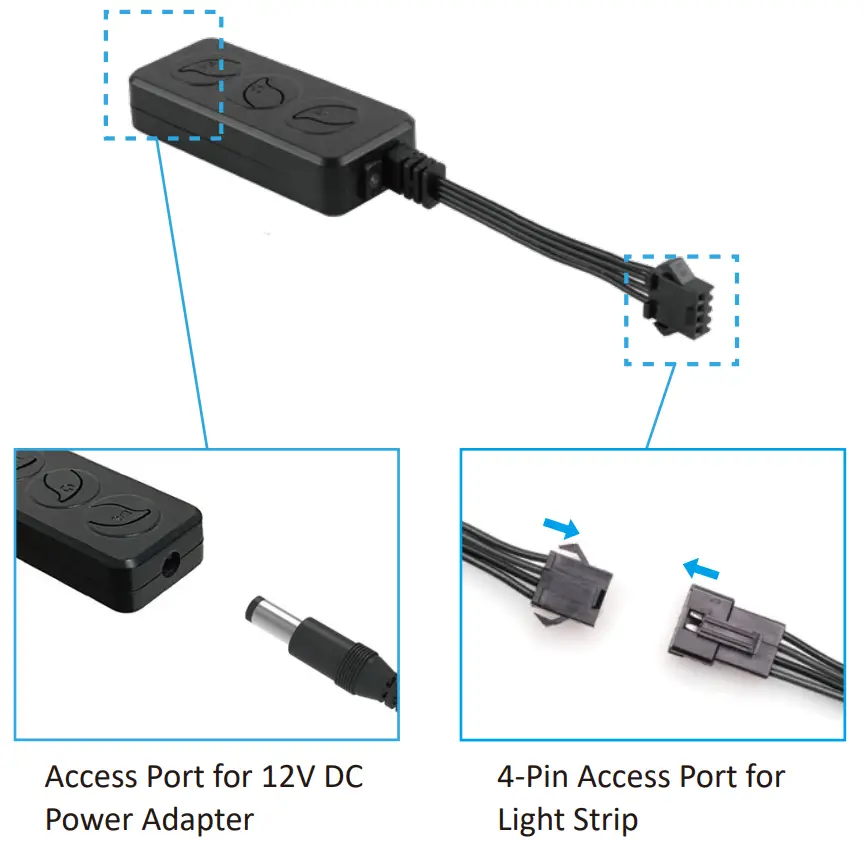 novostella NTS22A LED RGB Light Strip - receiver