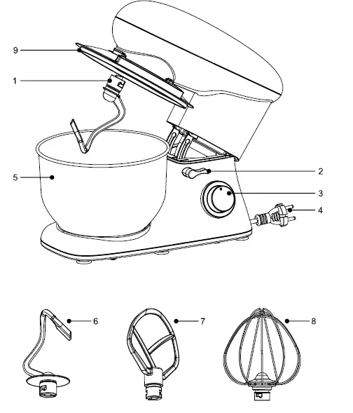 BOURGINI 22.5041.00.00 Kitchen Chef Plus Black 5.5L- fig 1