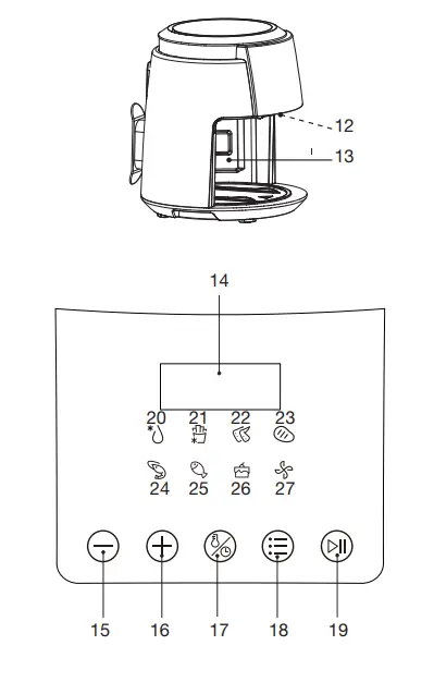 essentiel EAF1 B Oil-free Airfryer-2