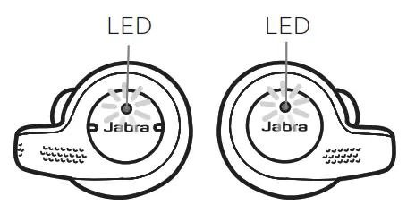 jabra True Wireless Earbud - What the LEDs mean
