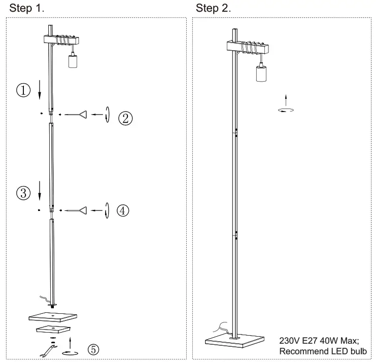 VERLIN 32913-150-71 Interior Floor Lamp - fig1
