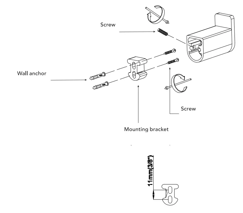 globe 91002145 Gladstone 24 Inch 3-Light Matte Black Vanity Light with Matte Gray Shade - Fig 2