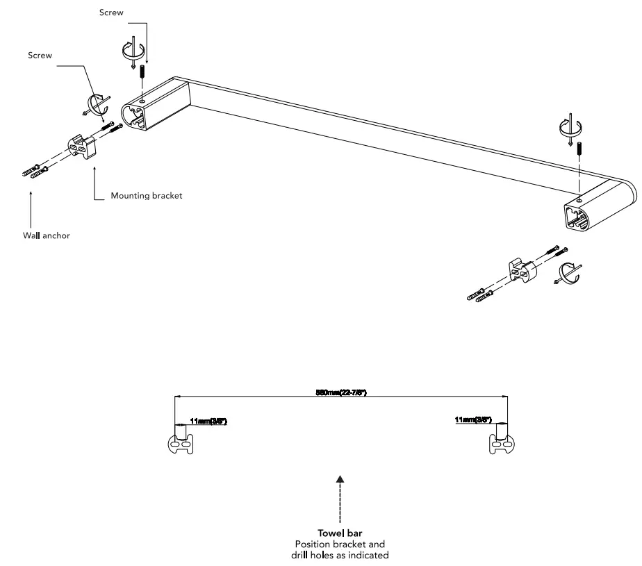 globe 91002145 Gladstone 24 Inch 3-Light Matte Black Vanity Light with Matte Gray Shade - Fig 5