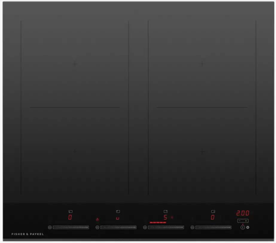 FISHER PAYKEL CI604DTB4 60cm 4 Zones Induction Cooktop with SmartZone