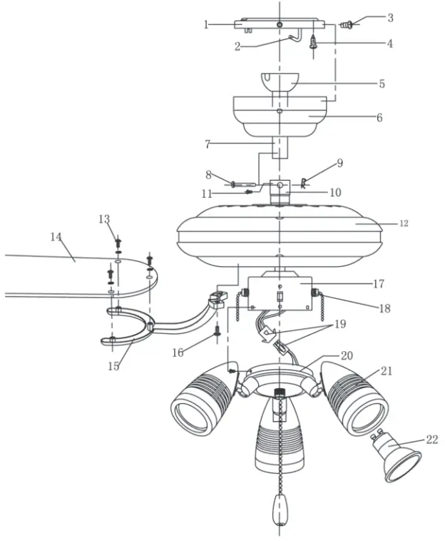 QAZQA 92645 42-Inch Mistral Ceiling Fan - fig 2