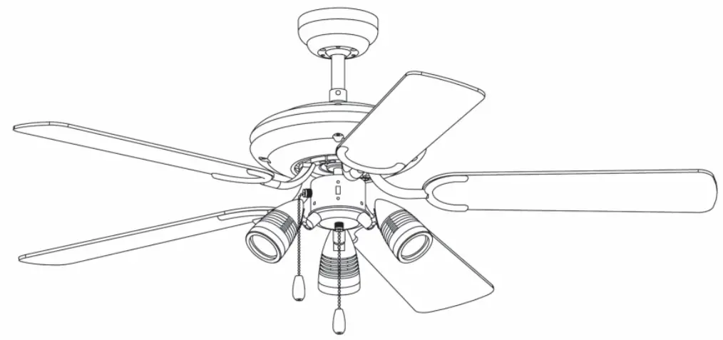 QAZQA 92645 42-Inch Mistral Ceiling Fan
